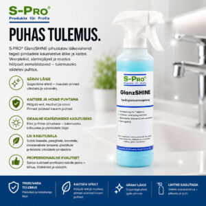 S-Pro® Glanz-SHINE pinnakaitse ja kiirläikevahend