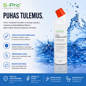 SanitärAktiv FreshGel – tugevatoimeline sanitaarruumide puhastusgeel 750 ml